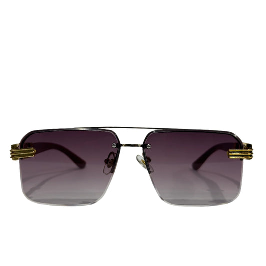 Premium Rimless Shades with Authentic Wood Arms