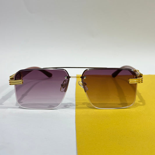 Premium Rimless Shades with Authentic Wood Arms